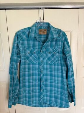 Wrangler Retro Women's Plaid Pear Snaps Vintage-vibe 90's Cowgirl Up Rodeo SzXXL